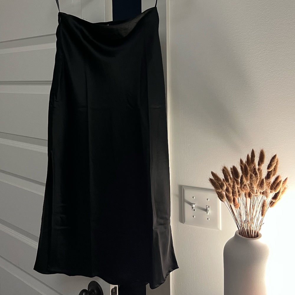 NWOT Princess Polly Satin Midi Skirt